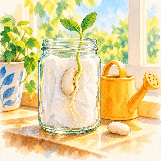 A bean in a jar