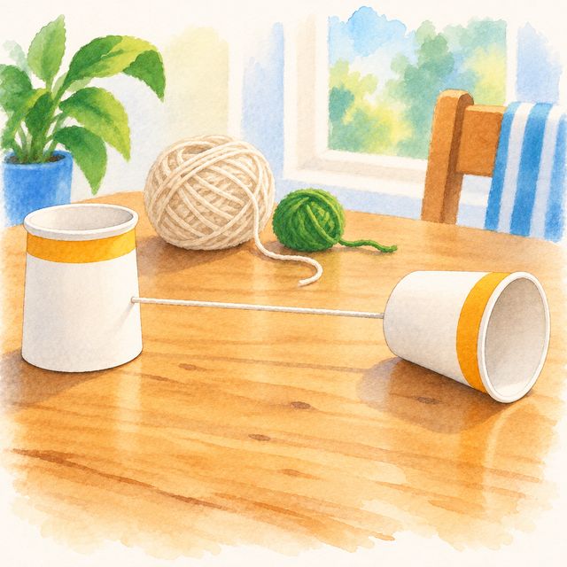 A cup telephone