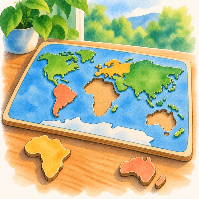 Puzzle map